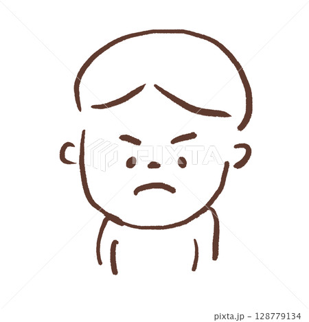 不満の表情の人 128779134