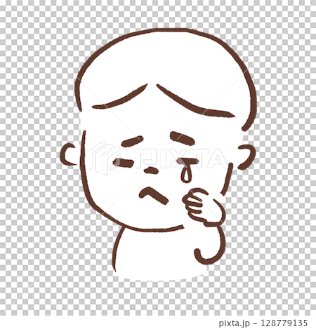 表情悲傷的人 128779135