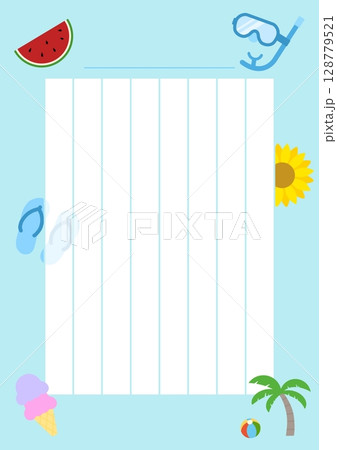 夏の背景 A-4 夏の背景 A-4 128779521