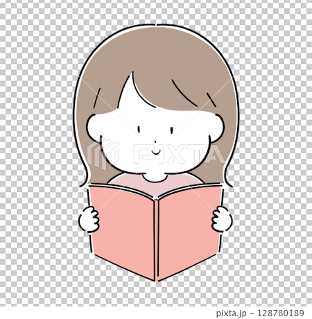 Girl reading a book 3 Girl reading a book 3 128780189