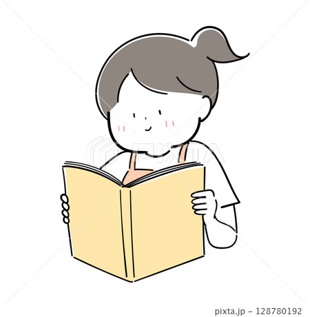 本を読む女の子2 128780192