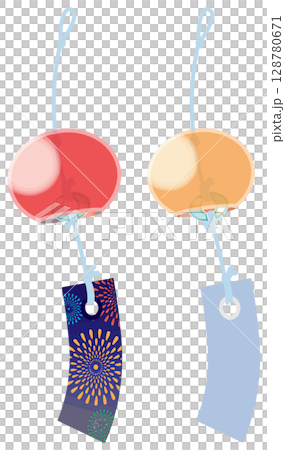 沒有主線的酷炫風鈴插畫 沒有主線的酷炫風鈴插畫 128780671