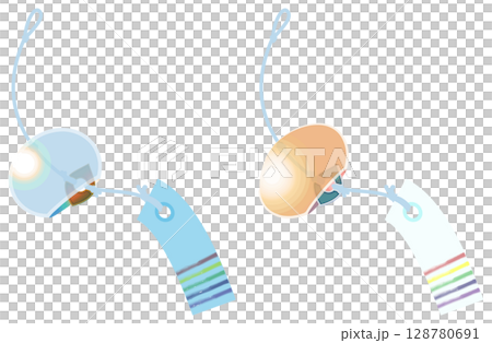 沒有主線的酷炫風鈴插畫 128780691