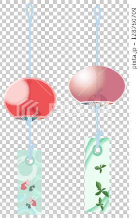 沒有主線的酷炫風鈴插畫 128780709