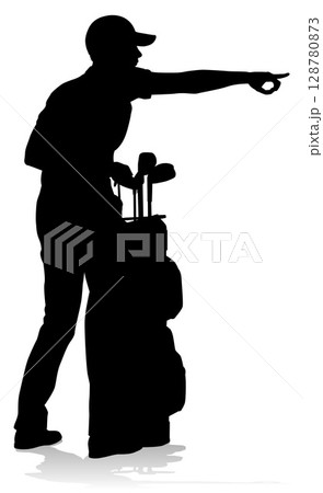 Golfer Golf Sports Person Silhouette Golfer Golf Sports Person Silhouette 128780873