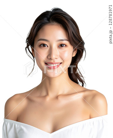 デコルテの美しい女性 デコルテの美しい女性 128781971