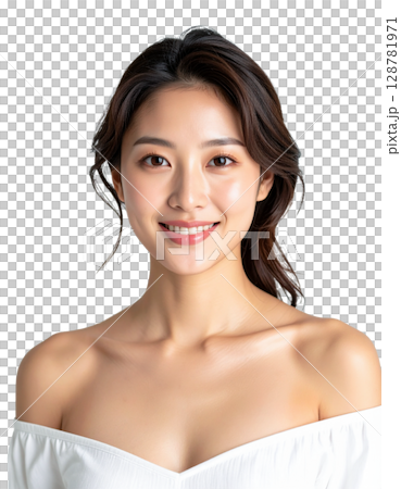 デコルテの美しい女性 デコルテの美しい女性 128781971