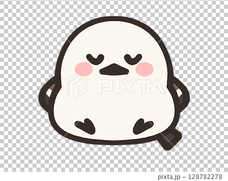 シマエナガのイラスト素材 128782278