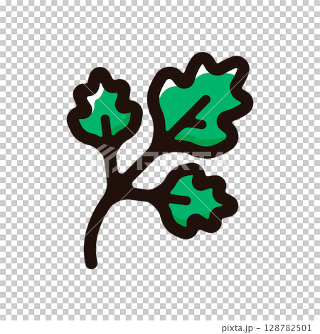 香菜、香菜葉插圖圖示(香料、食材、食品材料) 香菜、香菜葉插圖圖示(香料、食材、食品材料) 128782501