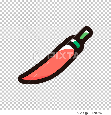 唐辛子のイラストアイコン(香辛料・食材・食べ物素材) 唐辛子のイラストアイコン(香辛料・食材・食べ物素材) 128782502