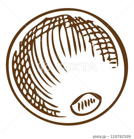Mistletoe berry vector sketch, engraved hand drawn Holly berry species ilex plant, Mulled wine ingredient 128782509