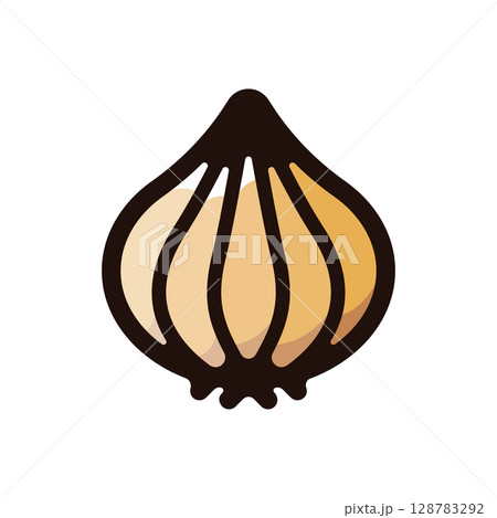 玉ねぎのイラストアイコン（野菜・食材・食べ物素材） 128783292