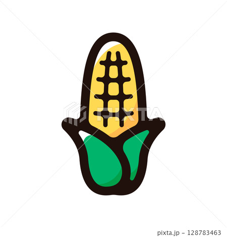 とうもろこし、スイートコーンのイラストアイコン(野菜・食材・食べ物素材) とうもろこし、スイートコーンのイラストアイコン(野菜・食材・食べ物素材) 128783463