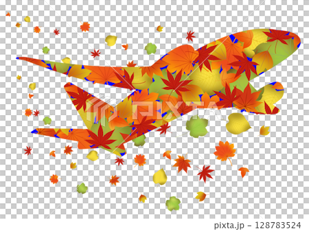 紅葉をモチーフにしたイラスト 128783524