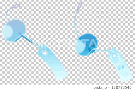 Simple color wind chime vector without main lines Simple color wind chime vector without main lines 128783546