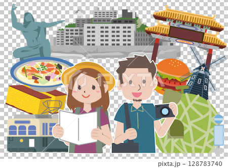 Nagasaki's popular tourist spots 128783740