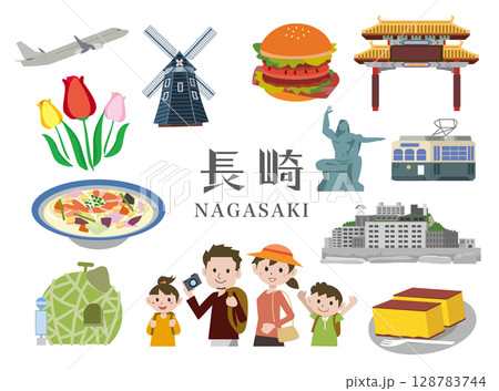 長崎の人気観光スポット 128783744