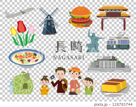 Nagasaki's popular tourist spots 128783744