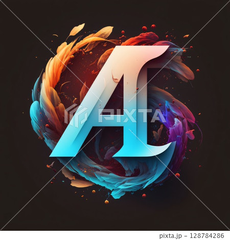 4th of july, Independence Day concept. Vector illustration letter A 4th of july, Independence Day concept. Vector illustration letter A 128784286