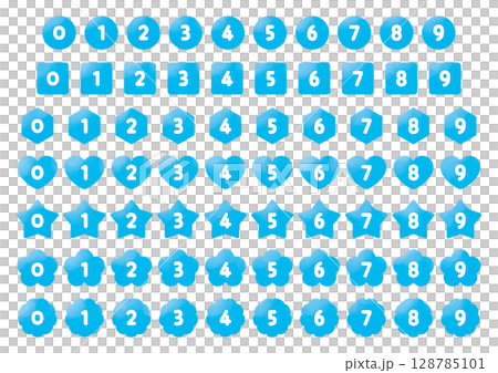 數字動畫 數字 圖標 128785101