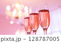 ピンクのシャンパン 128787005