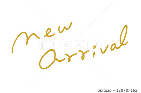 新着商品_new arrivalの手描きテキスト_カラー 新着商品_new arrivalの手描きテキスト_カラー 128787162