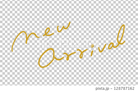 新着商品_new arrivalの手描きテキスト_カラー 新着商品_new arrivalの手描きテキスト_カラー 128787162