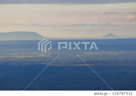 Beautiful landscape in the morning ,Pha Mor E Daeng ,Kantharalak,Sisaket,Thailand 128787312