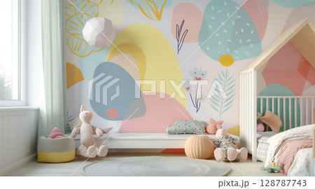かわいい家具とおもちゃがいっぱいの子ども部屋 かわいい家具とおもちゃがいっぱいの子ども部屋 128787743