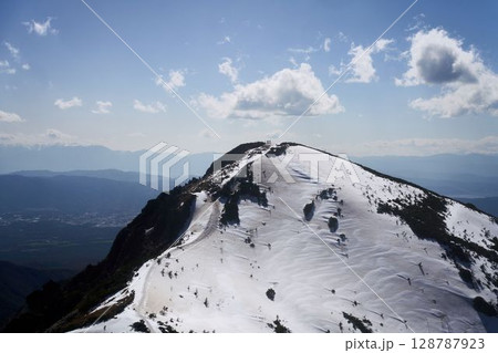 晴天の雪山 128787923