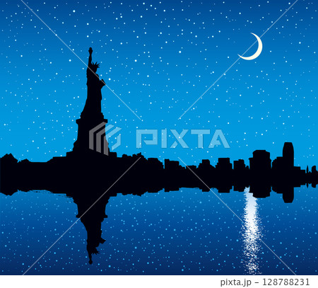 Statue of Liberty. Vector sketch 128788231