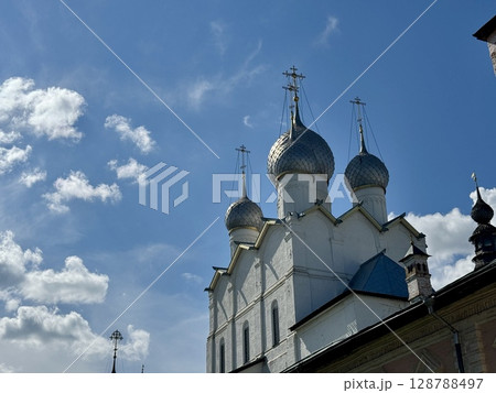 Russia Rostov Veliky July 15, 2025 Rostov Kremlin in summer. High quality photo 128788497