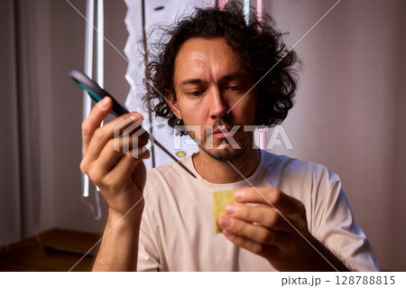 Hands Skillfully Managing Hydroponic Growing Medium with Exact Precise Careful Techniques Hands Skillfully Managing Hydroponic Growing Medium with Exact Precise Careful Techniques 128788815