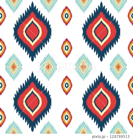 seamless abstract pattern in indian style. geometric background seamless abstract pattern in indian style. geometric background 128789513