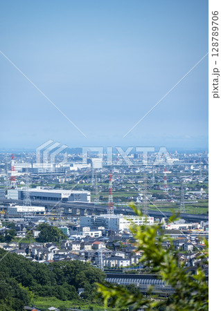 総合運動公園・展望台からの風景 江の島 7月 【神奈川県 伊勢原市】 128789706