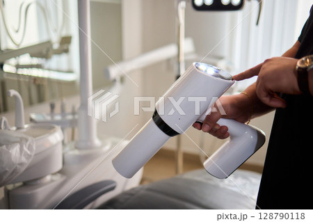 Cutting-edge Modern Dental Equipment is essential for providing quality care in a Clinic Cutting-edge Modern Dental Equipment is essential for providing quality care in a Clinic 128790118