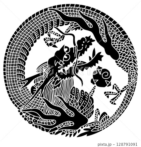 家紋です。右龍の丸と言います。 128791091