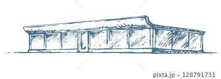 Shop. Vector drawing 128791731