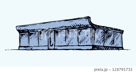 Shop. Vector drawing 128791732