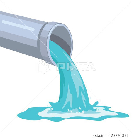 waste water pipe cartoon vector illustration element templkate waste water pipe cartoon vector illustration element templkate 128791871