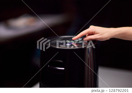 The Touchscreen Control on modern smart devices greatly enhances user experience 128792201