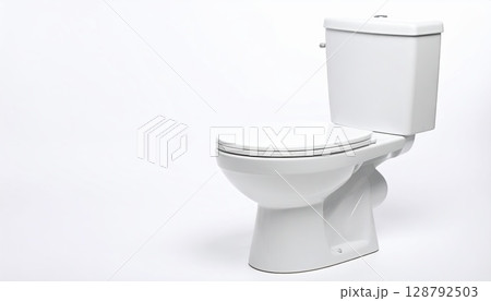 《AI画像》白背景とトイレ 《AI画像》白背景とトイレ 128792503