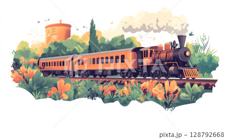 電車が走る 128792668