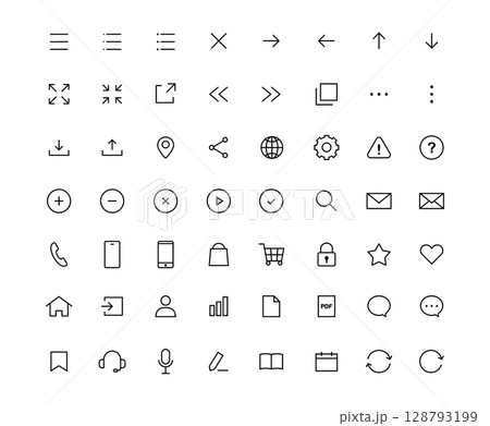 Webサイト ビジネス UI アイコン Website Business Ui icon 128793199