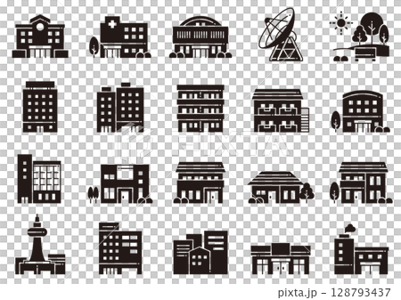 住房和建築圖標 11 住房和建築圖標 11 128793437