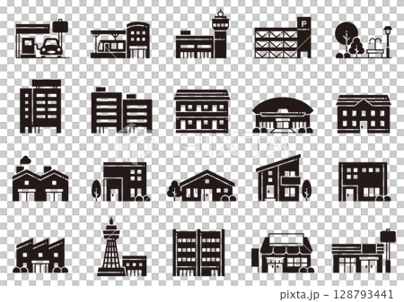 住宅・建築アイコン23　Housing & Architecture icons 128793441