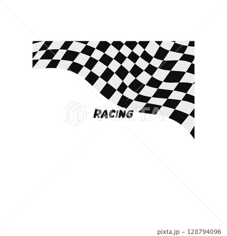 Race flag racing free vector illustration Race flag racing free vector illustration 128794096