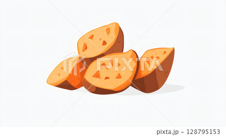皮をむいたのイラスト 皮をむいたのイラスト 128795153