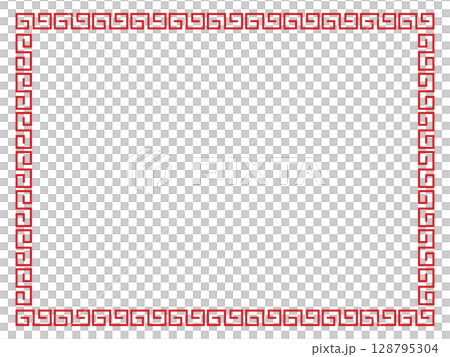 Simple Chinese/Asian line material Vector Simple Chinese/Asian line material Vector 128795304