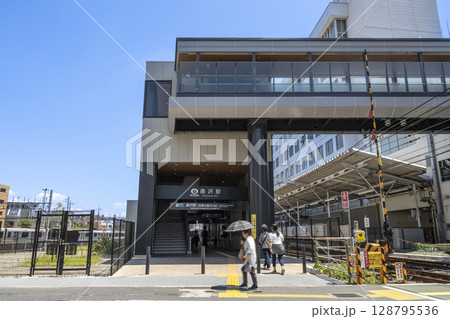 東京都世田谷区の都市風景　奥沢駅 128795536